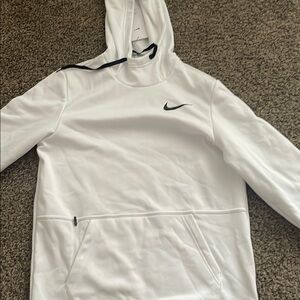 Nike White “Training” Hoodie with Black Logo
